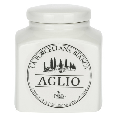 Банка для часнику порцеляна 500 мл La Porcellana Bianca