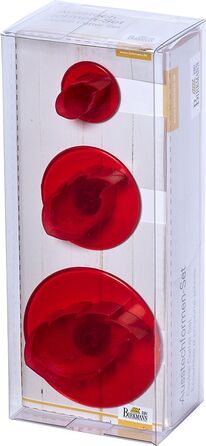 Набір штампів для тесту вигляді листя, 3 предмета, RBV Birkmann