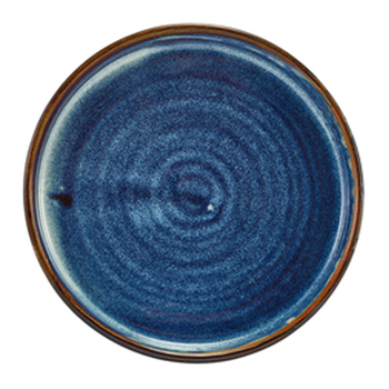 Тарілка презентаційна 14x2 см із низьким вертикальним бортом, Terra Porcelain Aqua Blue, GenWare