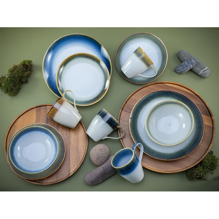 Серія Cascade Bowls Mix, набір чаш Buddha 4 предмети (кольоровий мікс, комбінація 16 предметів), 17546