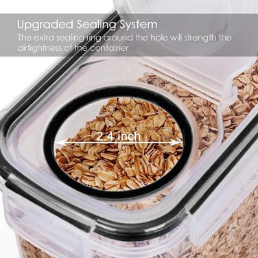 Набір ємностей для зберігання 4 шт 4 л Vtopmart