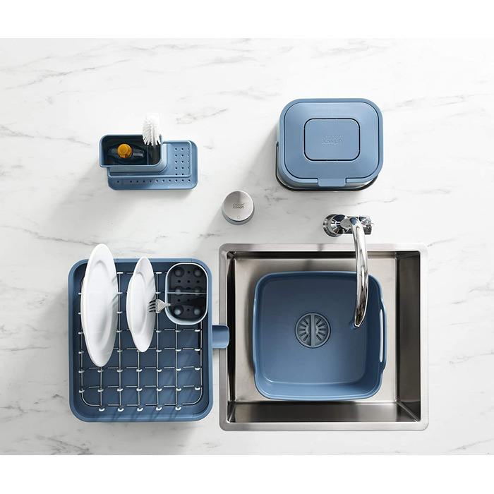 Органайзер для раковини Біло-синій Caddy Joseph Joseph