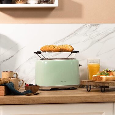 Тостер 980 Вт зелений Toast&Taste 1000 Retro Double Cecotec