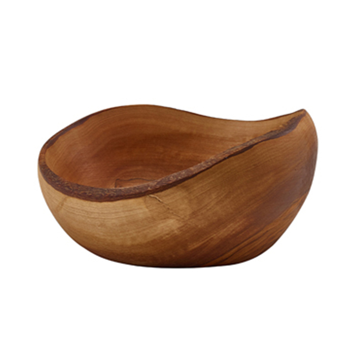 Миска дерев'яна, 13х4 см, з незбираного оливкового дерева, GenWare