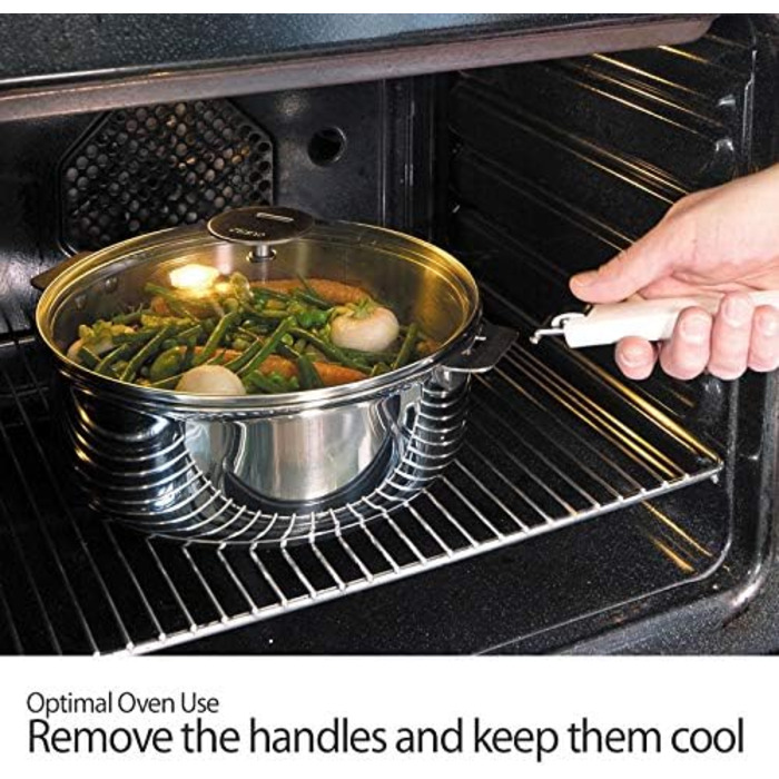 Сотейник 4,5л, сріблястий Strate Cristel