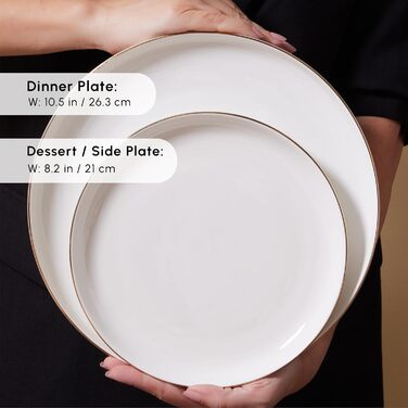 Набір посуду Karaca Streamline Favaro Gold із 56 предметів елегантна золота акцентна кістка нового покоління для вишуканого оформлення столу та універсального використання