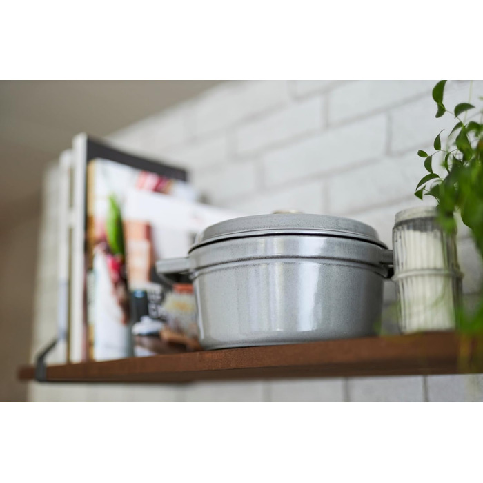 Чавунна жаровня/кокотниця STAUB, кругла, 8,35 л, функція Ароматичний дощ для оптимального зволоження, для всіх типів плит, в т.ч. індукційних та духових, (графітовий сірий, 14 см)