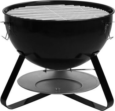 Бочка для барбекю 3 в 1, чорний, 47 см BBQ-Toro