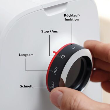 М'ясорубка 1900 Вт з насадкою для ковбас, біла Serie 4 Bosch