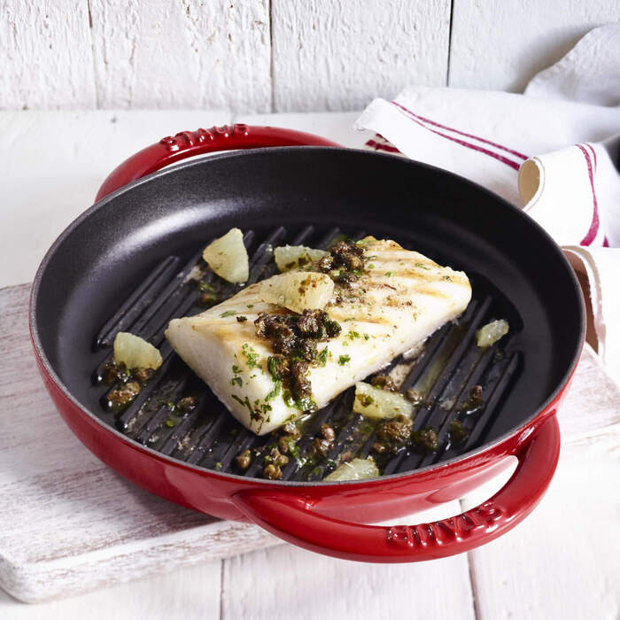 Сковорода-гриль 26 см вишнева Staub