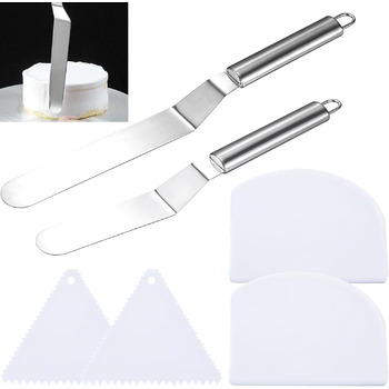 Лопатка для торта з 4 пластиковими скребками kaiya