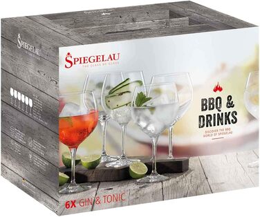 Набор бокалов для джин-тоника 0,63 л, 6 предметов, BBQ & Drinks Spiegelau
