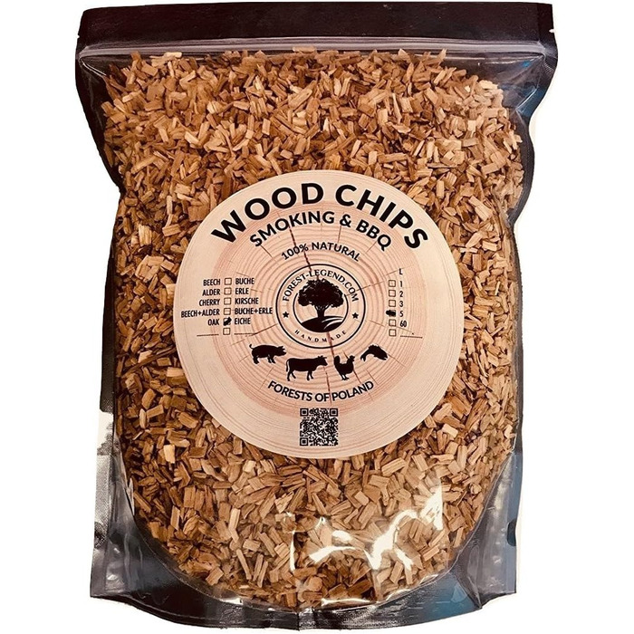 Тріска для копчення деревини об'ємом 5 л Forest Legend