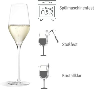 Келихи для шампанського 265 мл, набір 6 предметів, Exquisite Royal Stölzle Lausitz