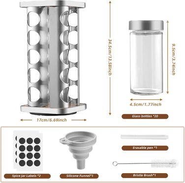 Стійка для спецій на 20 баночек Moreau