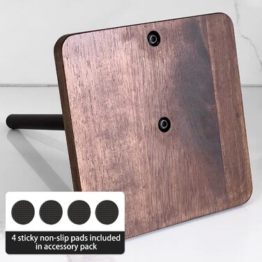 Тримач для кухонного рулону з квадратною основою з натурального дерева, Vialex