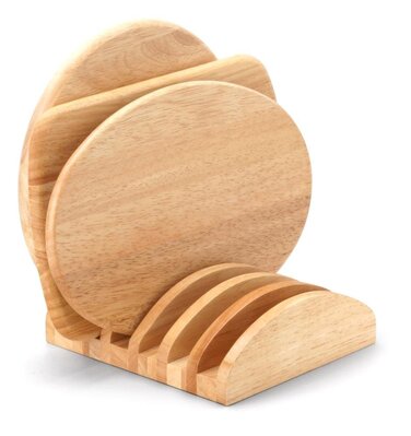 Підставка для обробних дощок, каучукове дерево 20,5 х 18 см Continenta