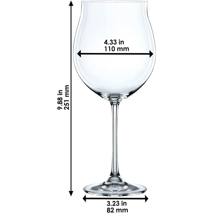 Келих для шампанського Spiegelau & Nachtmann, келих, прозорий, 4 предмети (упаковка з ), 4 (бордові келихи)
