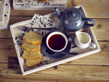 Блюдце 12 см, сіре, Color Tea, GenWare