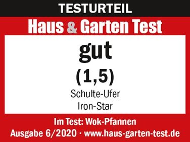 І сковорода вок Iron-Star Залізна сковорода без покриття 28 см приблизно 3,30 л, 1460-28