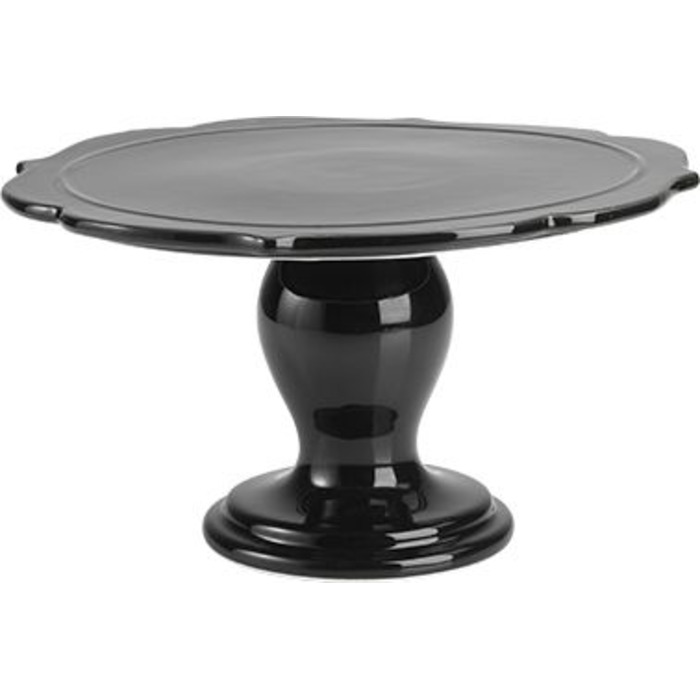 Блюдо для торта, 25,5 см, чорне, Avantgarde RBV Birkmann