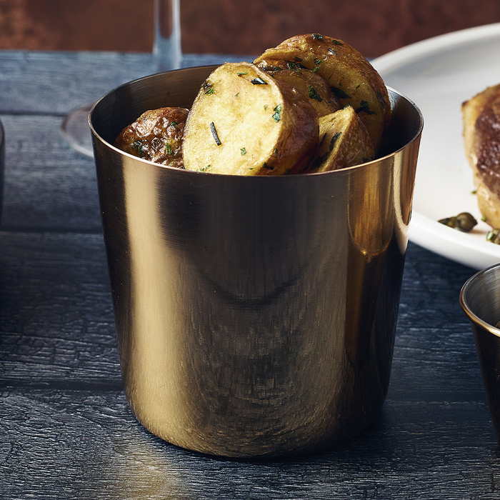 Стакан металлический 420 мл, золотое покрытие, Gold Plated, GenWare