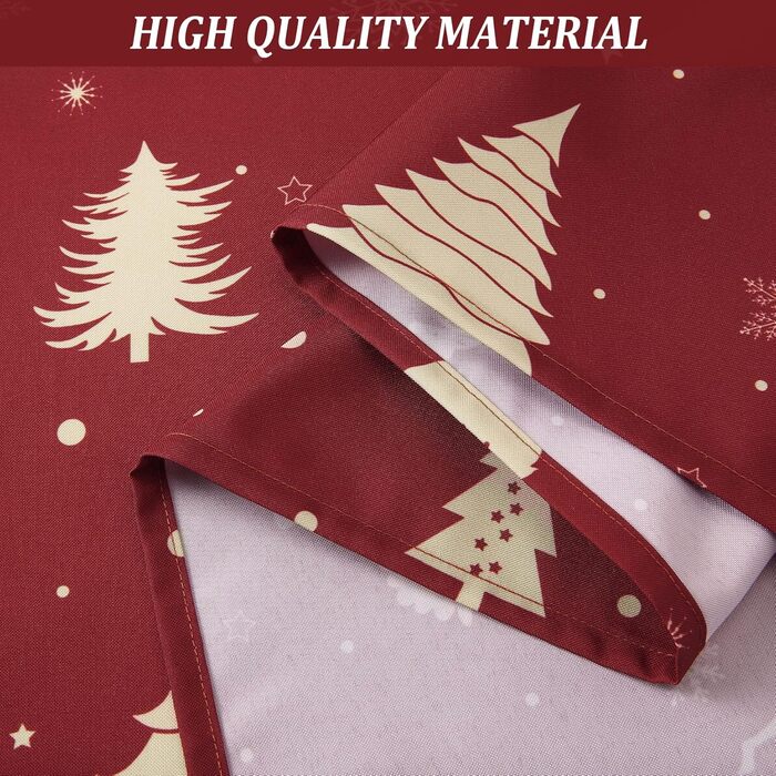 Скатертина JOLLYTOP Різдвяна скатертина водовідштовхувальна скатертина з оленями скатертина для кухні скатертина для кухні, 137 x 179 см, (золота, 229 x 137 см (прямокутна))
