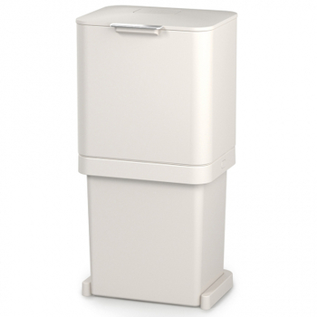 Контейнер для сміття з двома баками 60 л, білий Totem Pop Joseph Joseph