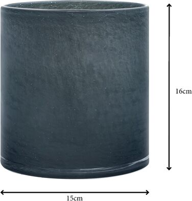 Свічник скляний, розмір L, 15 x 16 см Magnet SAGA Blomus