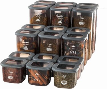 Набір контейнерів для зберігання 18 шт. Viwares