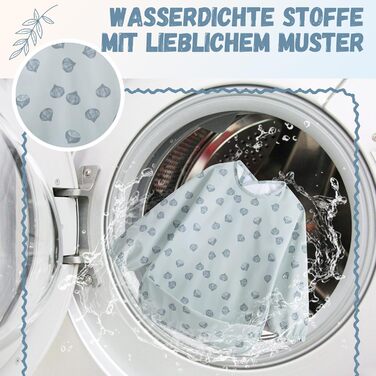 Дитячі нагрудники Little Dimsum з довгими рукавами, водонепроникні дитячі нагрудники, які миються, дитячі нагрудники з кишенею - 2 упаковки для малюків 6-36 місяців (Fox & Mountain (3D-ELEPHONE & NUT)