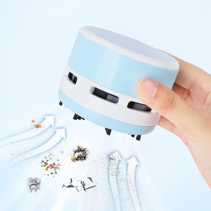 Міні-пилосос бездротовий 3 Вт білий-синій FineInno