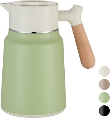 Термос-кавник 1,5 л нержавіюча сталь, зелений VETIN