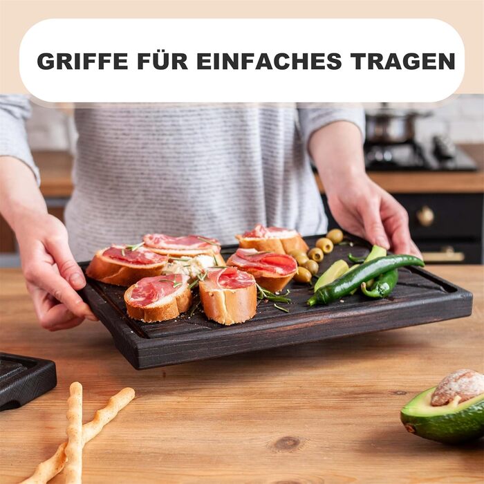 Сервировочная доска для стейков 35 x 25 см TESLYAR