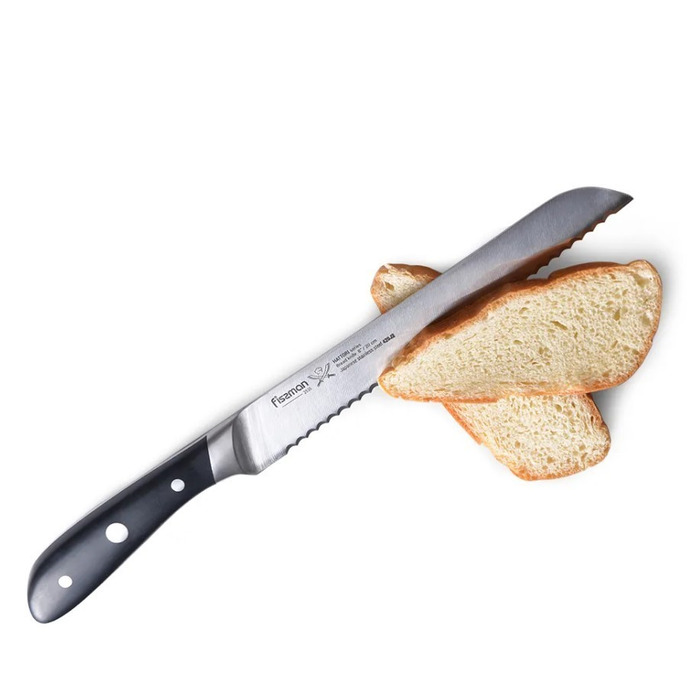 Ніж для хліба Fissman HATTORI 20 см 420J2 сталь (2535)