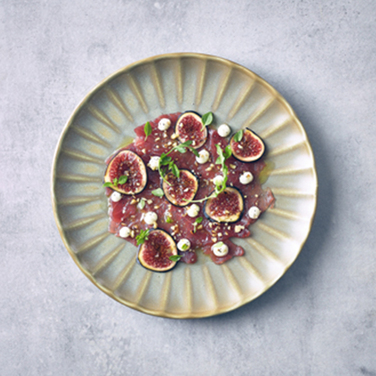 Тарілка Coupe із зубчастим краєм 22,8 см, Terra Porcelain Matt Grey Scalloped