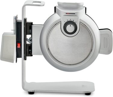 Вертикальна вафельниця для ідеальних бельгійських вафель, 5 рівнів підрум'янювання на вибір, 2-кратне антипригарне покриття, без зайвого тіста, нержавіюча сталь