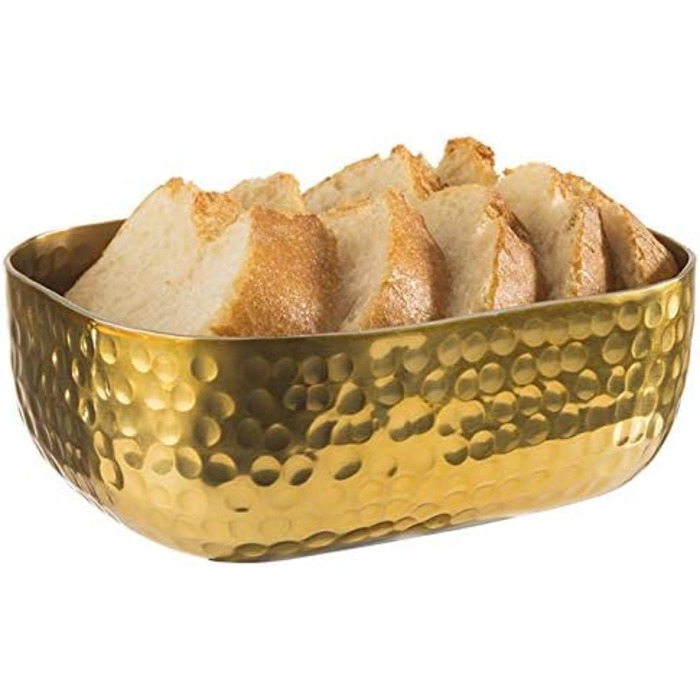 Алюминиевая чаша APS с кованой поверхностью для холодных и горячих блюд, 23,0 x 15,5 см, 1,4 л. (Золото, 12 x 15,5 см, высота 5,5 см)