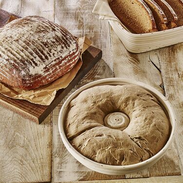 Форма для вистоювання тіста квадратна, 23 х 23 х 8,5 см, біла, RBV Birkmann