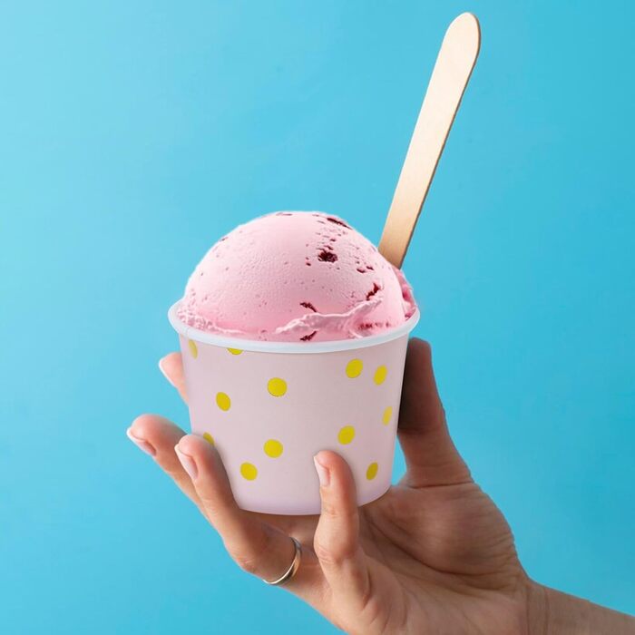 Набір паперові стаканчики для морозива 60 шт. 250 мл BIOZOYG