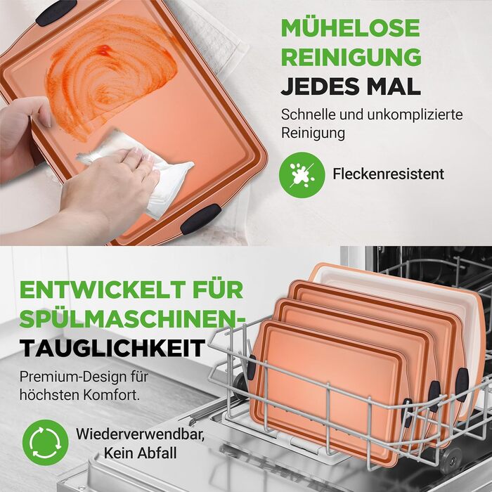 Набір форм для випікання NutriChef із 8 предметів набір форм для випікання, що включає форму для торта, деко, форму для хліба, форму для мафінів, рознімну форму, форму для піци, круглу форму для випікання та прямокутну форму для випікання. Міцні аксесуари