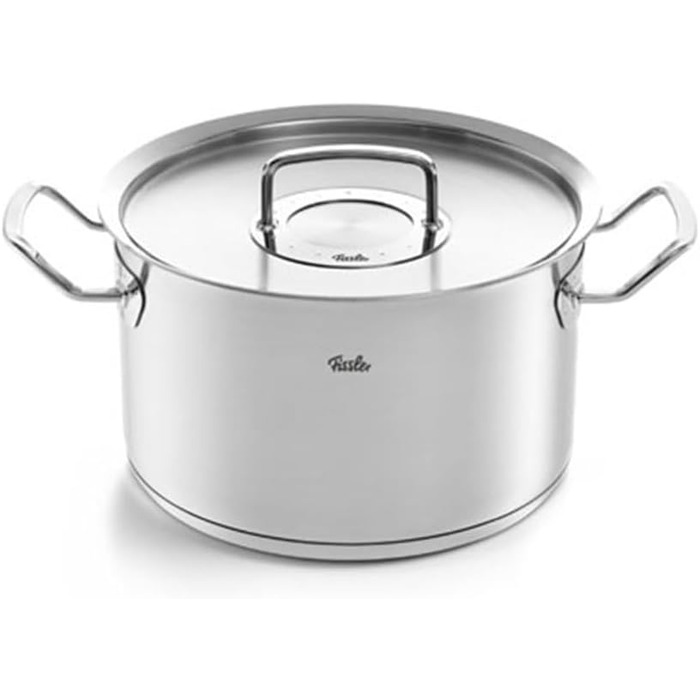 Каструля Fissler Original-Profi Collection/Нержавіюча сталь (Ø 4 л) Каструлі з металевою кришкою, внутрішня вага, Зроблено в Німеччині - Індукційна (6,3 літра)