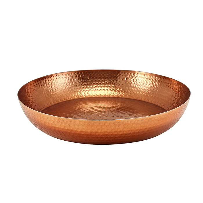 Блюдо глибоке 44 см, рельєфне, мідне покриття, алюмінієве GenWare
