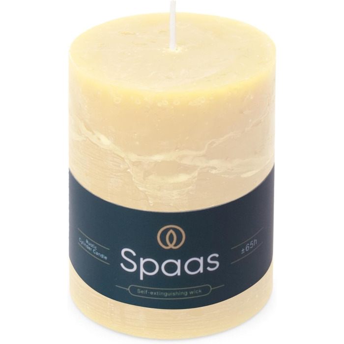 Свічка Spaas Rustic Pillar 80/110 мм 65 шт. - (слонова кістка)