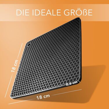 Силіконові підставки під гаряче 4 шт чорний AVANA