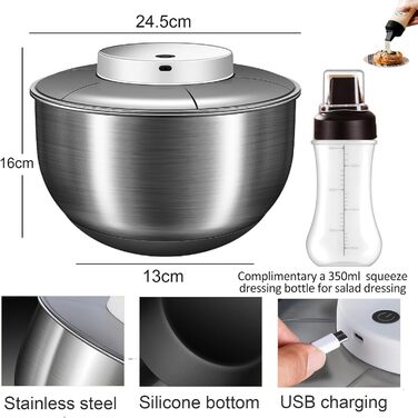 Спиннер для салата 4,8 л E-Greetshopping