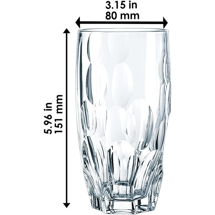 Набір келихів для лонгдрінків 385 мл, 4 предмети, Sphere Nachtmann