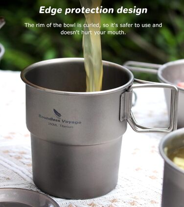 Кемпінгова кружка без кришки, 250 мл. iBasingo