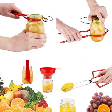 Набір для консервації 6 предметів червоний FREE WOLF