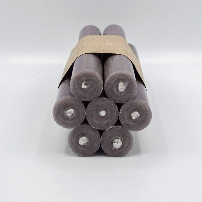 Набір з 7 конічних свічок 2,2 х 18 см, сіро-коричневий Infinity Boxs